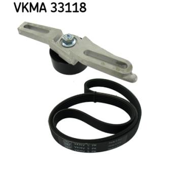 Jeu de courroies trapézoïdales à nervures SKF VKMA 33118 pour CITROEN XM 1.1 - 60cv