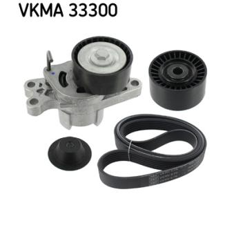Jeu de courroies trapézoïdales à nervures SKF VKMA 33300 pour VOLKSWAGEN SCIROCCO 1.4 - 72cv