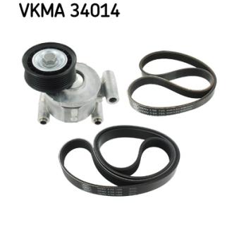 Jeu de courroies trapézoïdales à nervures SKF VKMA 34014 pour BMW Série 3 2.0 - 145cv