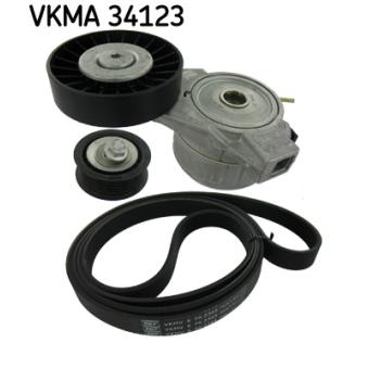 Jeu de courroies trapézoïdales à nervures SKF VKMA 34123 pour SAAB 93 2.0 Turbo - 185cv