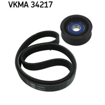 Jeu de courroies trapézoïdales à nervures SKF VKMA 34217 pour VOLKSWAGEN MULTIVAN 1.6 GPL - 120cv