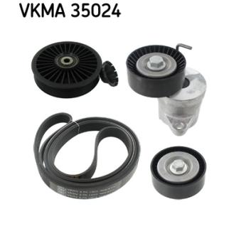 Jeu de courroies trapézoïdales à nervures SKF VKMA 35024 pour OPEL INSIGNIA 2.0 CDTI - 110cv