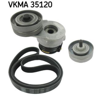 Jeu de courroies trapézoïdales à nervures SKF VKMA 35120 pour OPEL CORSA 1.7 CDTI - 100cv