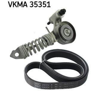 Jeu de courroies trapézoïdales à nervures SKF VKMA 35351 pour OPEL CORSA 1.2 - 69cv