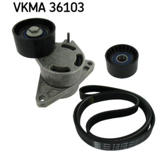 Jeu de courroies trapézoïdales à nervures SKF VKMA 36103 pour OPEL VIVARO 2.5 DTI - 135cv