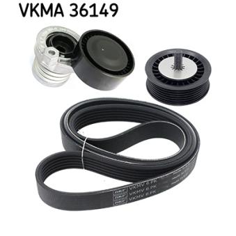 Jeu de courroies trapézoïdales à nervures SKF VKMA 36149 pour RENAULT TRAFIC 1.5 DCI - 110cv