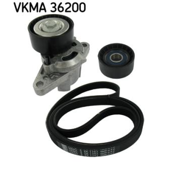 Jeu de courroies trapézoïdales à nervures SKF VKMA 36200 pour DACIA LOGAN 1.4 - 75cv