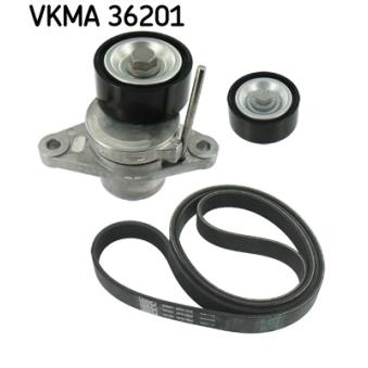 Jeu de courroies trapézoïdales à nervures SKF VKMA 36201 pour DACIA LOGAN 1.4 - 75cv