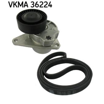 Jeu de courroies trapézoïdales à nervures SKF VKMA 36224 pour VOLVO S80 3.0 T6 - 272cv