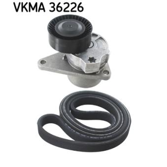 Jeu de courroies trapézoïdales à nervures SKF VKMA 36226 pour DS DS 7 2.5 - 165cv