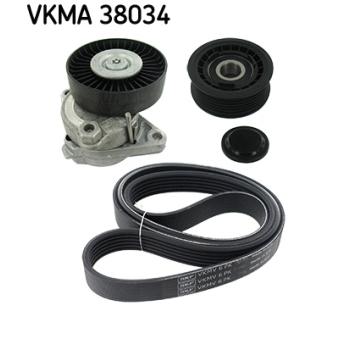 Jeu de courroies trapézoïdales à nervures SKF [VKMA 38034]