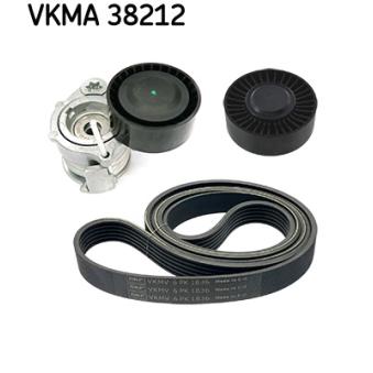 Jeu de courroies trapézoïdales à nervures SKF VKMA 38212 pour BMW Série 3 330 d - 231cv