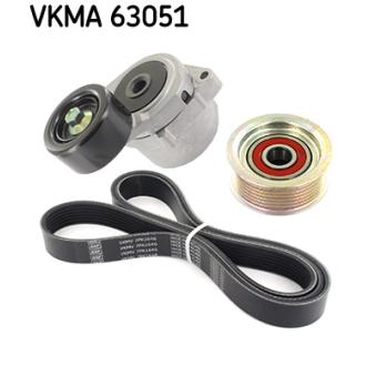 Jeu de courroies trapézoïdales à nervures SKF [VKMA 63051]