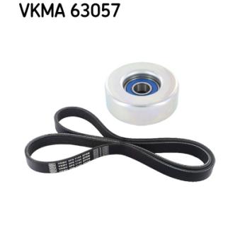 Jeu de courroies trapézoïdales à nervures SKF VKMA 63057 pour RENAULT R12 1.4 - 100cv