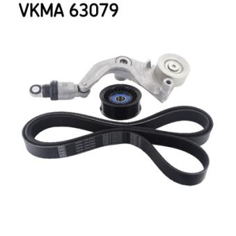 Jeu de courroies trapézoïdales à nervures SKF VKMA 63079