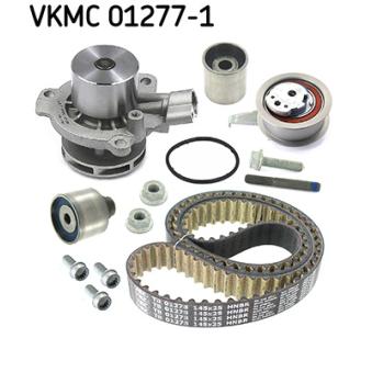 Pompe à eau + kit de courroie de distribution SKF VKMC 01277-1 pour VOLKSWAGEN CALIFORNIA 2,0 TDI - 150cv
