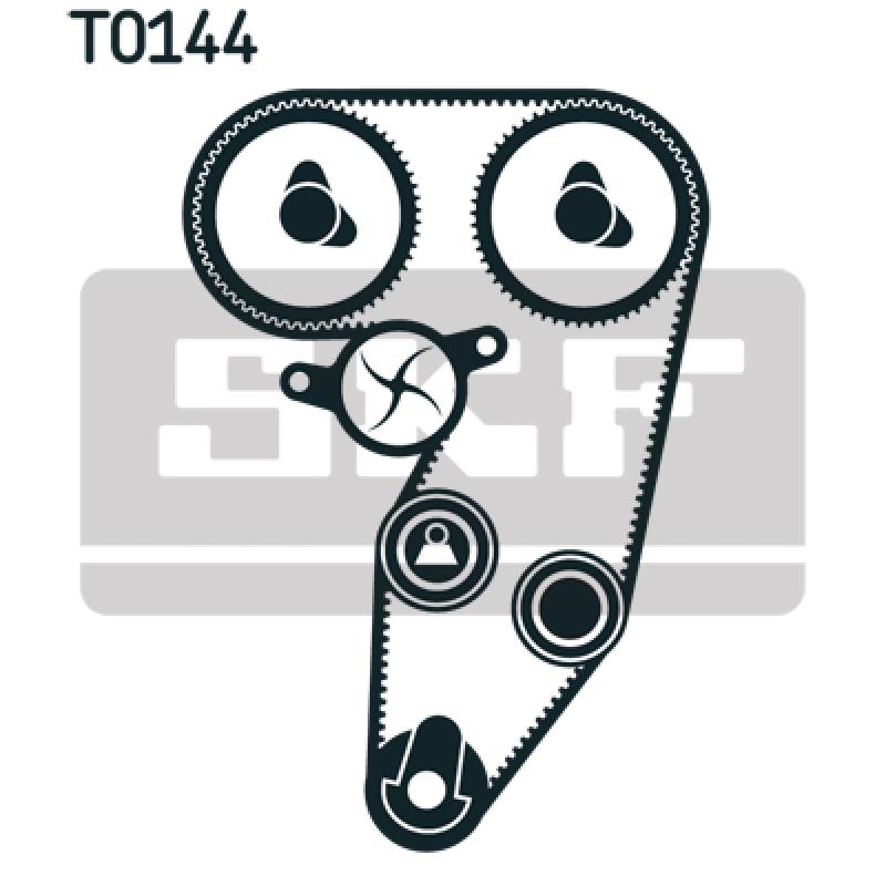 Pompe à eau + kit de courroie de distribution SKF VKMC 02181 - Visuel 1