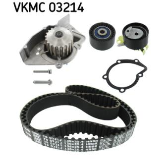 Pompe à eau + kit de courroie de distribution SKF VKMC 03214 pour FIAT DOBLO 1.8 16V - 110cv