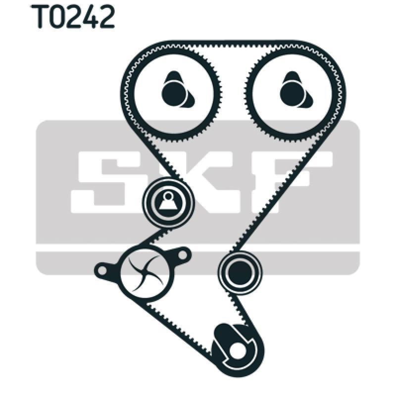 Pompe à eau + kit de courroie de distribution SKF VKMC 03218 - Visuel 1