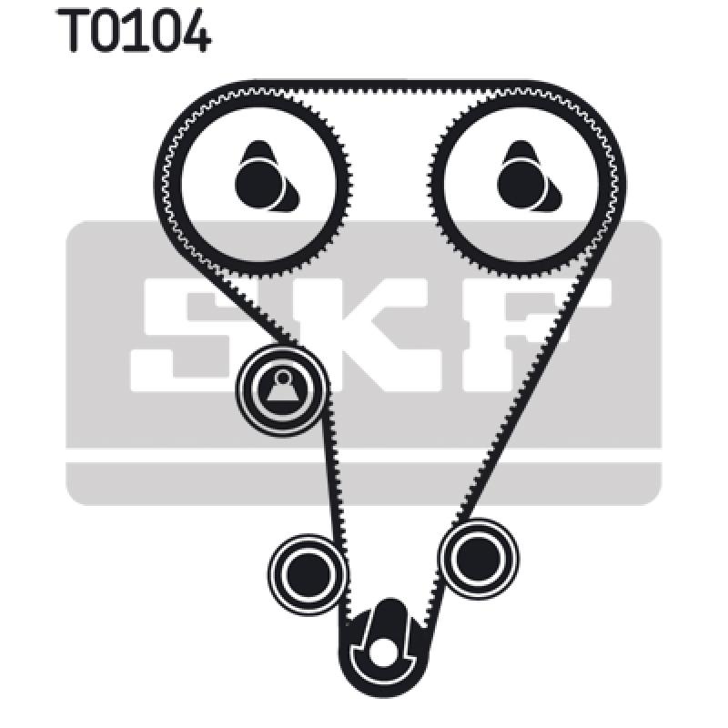 Pompe à eau + kit de courroie de distribution SKF VKMC 04212 - Visuel 1