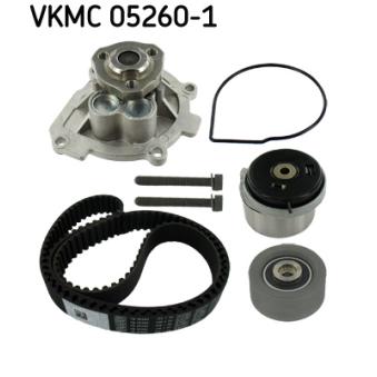 Pompe à eau + kit de courroie de distribution SKF VKMC 05260-1 pour OPEL ASTRA 1.6 - 116cv