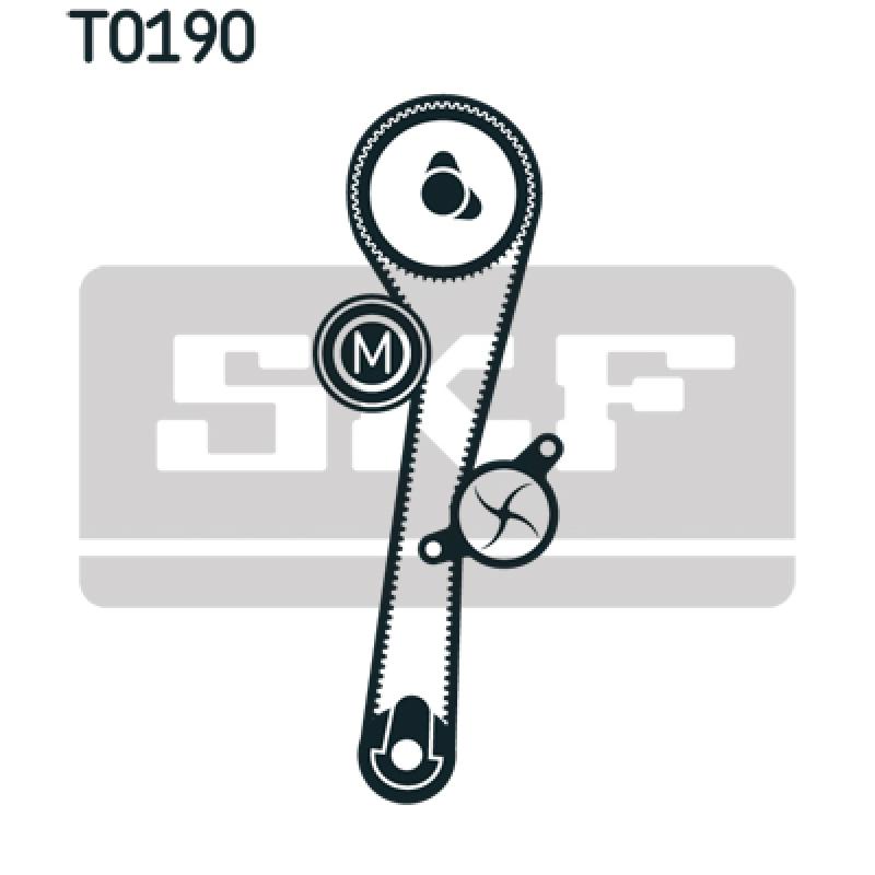 Pompe à eau + kit de courroie de distribution SKF VKMC 06002 - Visuel 1