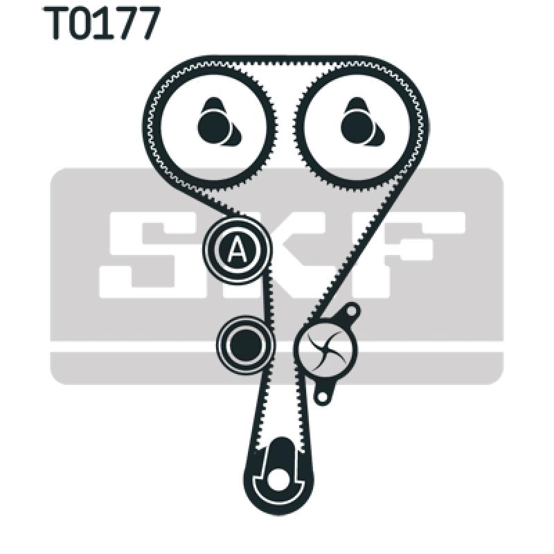 Pompe à eau + kit de courroie de distribution SKF VKMC 06106 - Visuel 1