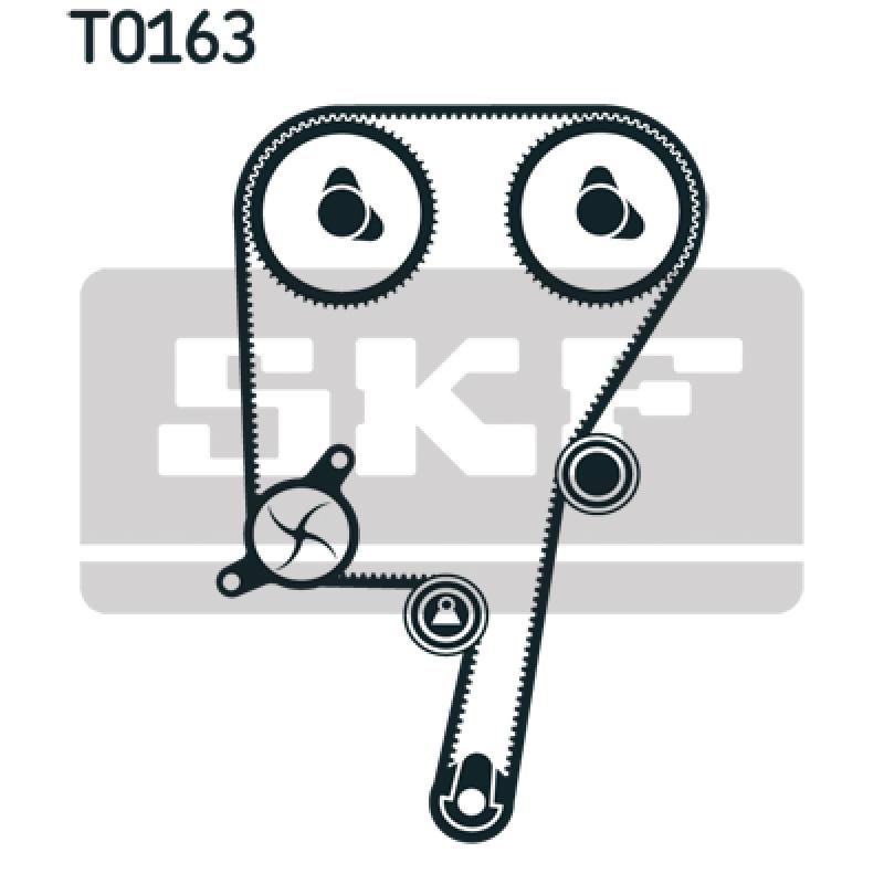 Pompe à eau + kit de courroie de distribution SKF VKMC 06604 - Visuel 1