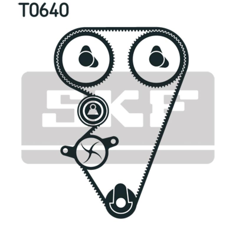 Pompe à eau + kit de courroie de distribution SKF VKMC 07312 - Visuel 1