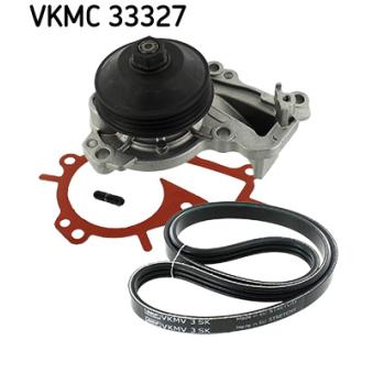 Pompe à eau+Jeu de courroie trapézoïdale à nervures SKF VKMC 33327 pour OPEL COMBO 1.2 - 131cv Pompe à eau+Jeu de courroie trapézoïdale à nervures SKF VKMC 33327 pour OPEL COMBO 1.2 - 131cv