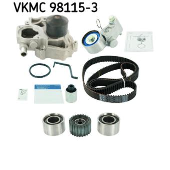 Pompe à eau + kit de courroie de distribution SKF VKMC 98115-3 pour SUBARU FORESTER 2.0 BiFuel AWD - 150cv