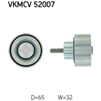 Poulie renvoi/transmission, courroie trapézoïdale à nervures SKF OEM 4892356