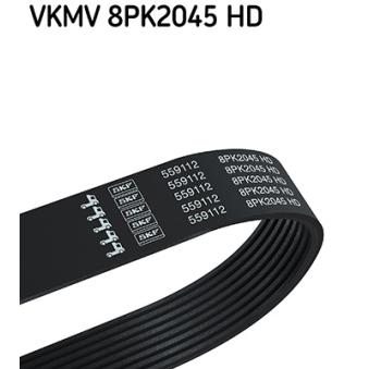 Courroie trapézoïdale à nervures SKF [VKMV 8PK2045 HD]