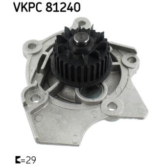 Pompe à eau SKF VKPC 81240 pour SEAT EXEO 2.0 TFSI - 211cv