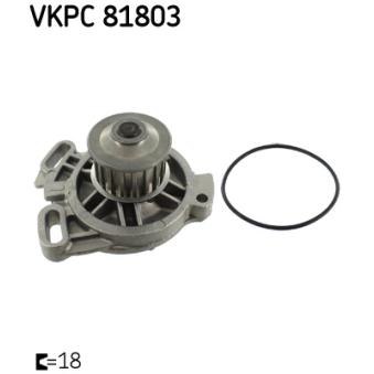 Pompe à eau SKF VKPC 81803 pour VOLVO EX40 2.5 Syncro - 110cv