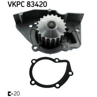 Pompe à eau SKF VKPC 83420 pour VOLKSWAGEN GOLF 2.0 bivalent - 110cv