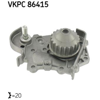 Pompe à eau SKF VKPC 86415 pour SEAT LEON 1.6 16V Bio-Flex - 109cv