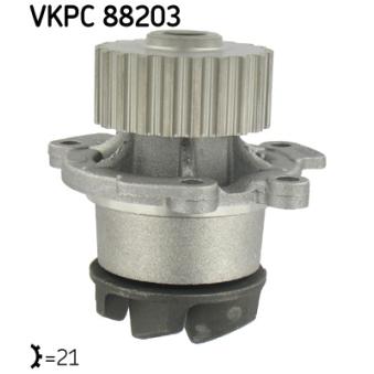 Pompe à eau SKF VKPC 88203 pour MAZDA 323 1300 - 65cv