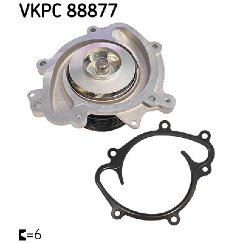 Pompe à eau, refroidissement du moteur SKF VKPC 88877 - Visuel 1