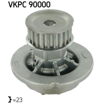Pompe à eau SKF VKPC 90000 pour FIAT DOBLO 1.8 - 122cv