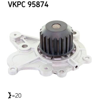Pompe à eau SKF VKPC 95874 pour HONDA LEGEND 2.0 CRDi - 140cv