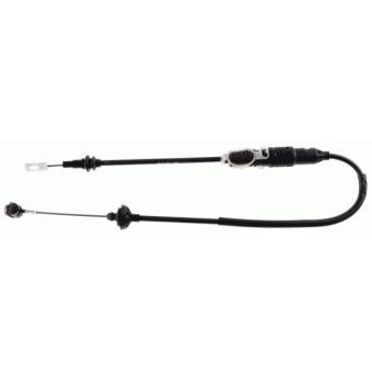Tirette à câble, commande d'embrayage SACHS 3074 003 345 pour VOLKSWAGEN CADDY 1.9 TDI - 90cv