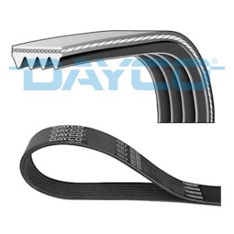 Courroie trapézoïdale à nervures DAYCO 4PK980 pour FIAT PUNTO 1.4 GT Turbo - 131cv