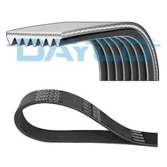 Courroie trapézoïdale à nervures DAYCO 7PK2365 pour MERCEDES-BENZ CLASSE G AMG G 65 - 630cv