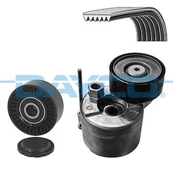 Jeu de courroies trapézoïdales à nervures DAYCO KPV1463 pour VOLKSWAGEN MULTIVAN 2.0 TDI - 84cv