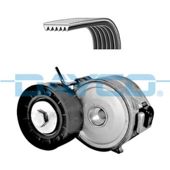 Jeu de courroies trapézoïdales à nervures DAYCO KPV237 pour CITROEN C5 2.2 HDI - 170cv