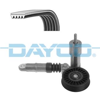 Jeu de courroies trapézoïdales à nervures DAYCO KPV254 pour AUDI A3 1.9 TDI - 116cv