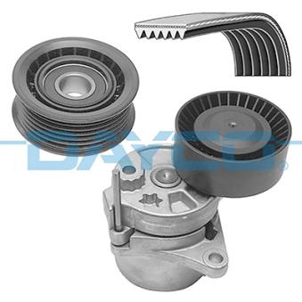 Jeu de courroies trapézoïdales à nervures DAYCO KPV347 pour MERCEDES-BENZ CLASSE E E 220 T CDI - 170cv