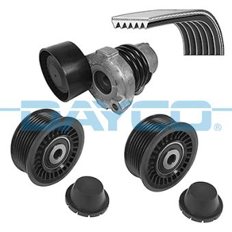 Jeu de courroies trapézoïdales à nervures DAYCO KPV393 pour DACIA DUSTER 1.2 TCe 125 - 125cv