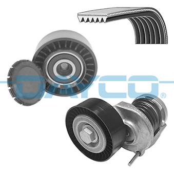 Jeu de courroies trapézoïdales à nervures DAYCO KPV396 pour AUDI A5 2.0 TDI quattro - 177cv